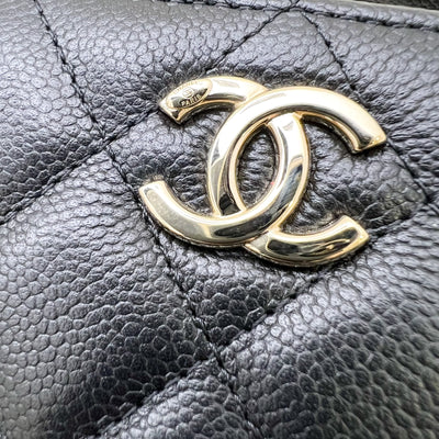 Chanel 22P Suit Your Case Vanity Case in Black Caviar and LGHW