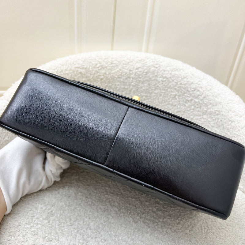 Chanel Medium Vintage Diana Flap in Black Lambskin and 24K GHW