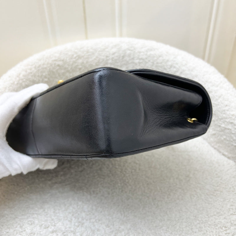 Chanel Medium Vintage Diana Flap in Black Lambskin and 24K GHW