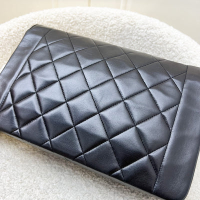 Chanel Medium Vintage Diana Flap in Black Lambskin and 24K GHW