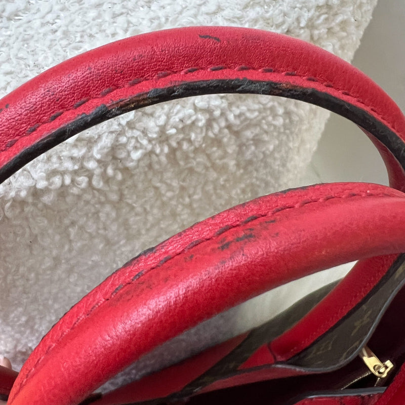 Louis Vuitton LV Kimono Tote Bag in Monogram Canvas, Red Leather and GHW