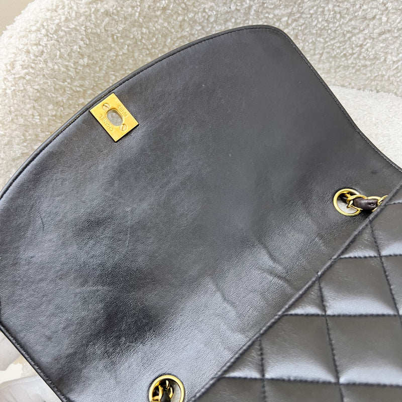 Chanel Medium Vintage Diana Flap in Black Lambskin and 24K GHW