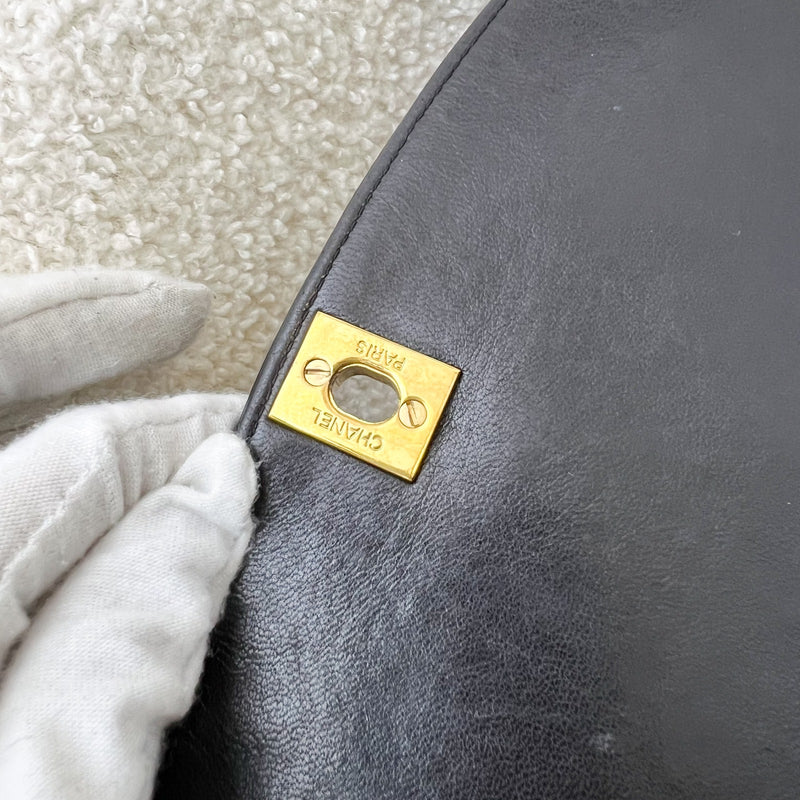 Chanel Medium Vintage Diana Flap in Black Lambskin and 24K GHW