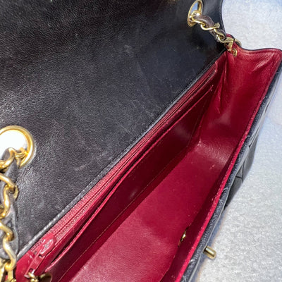 Chanel Medium Vintage Diana Flap in Black Lambskin and 24K GHW