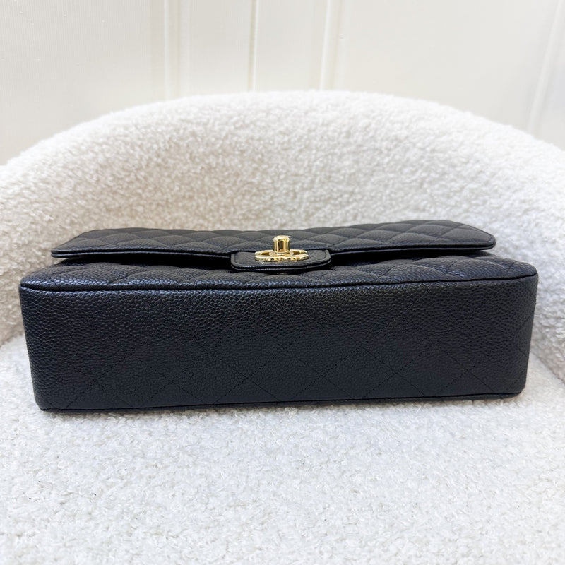 Chanel Medium Classic Flap CF in Black Caviar and GHW