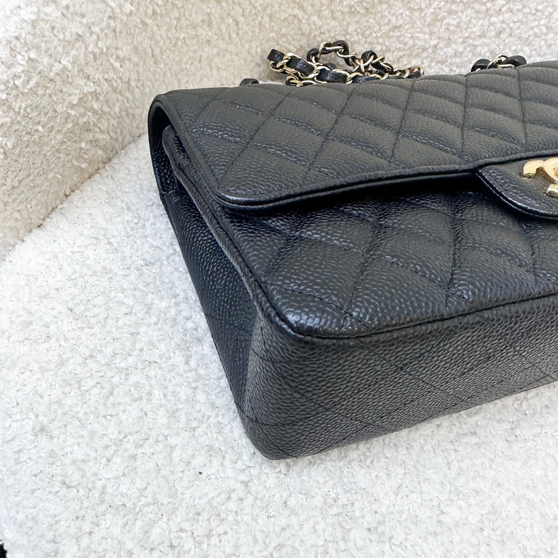 Chanel Medium Classic Flap CF in Black Caviar and GHW