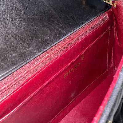 Chanel Medium Vintage Diana Flap in Black Lambskin and 24K GHW