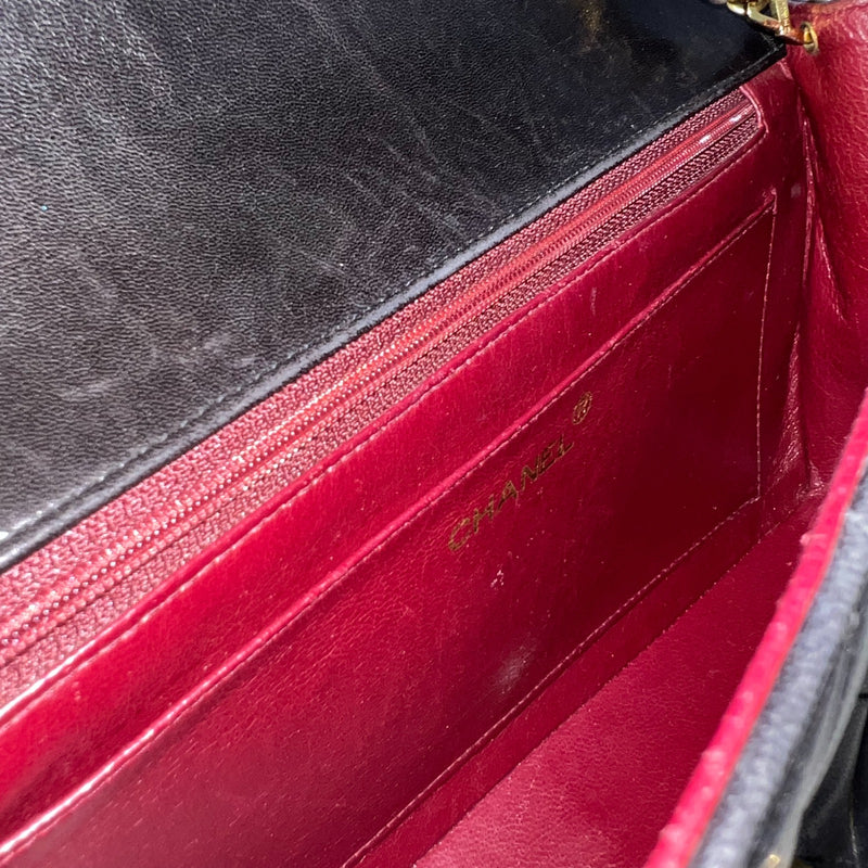 Chanel Medium Vintage Diana Flap in Black Lambskin and 24K GHW
