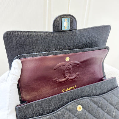 Chanel Medium Classic Flap CF in Black Caviar and GHW