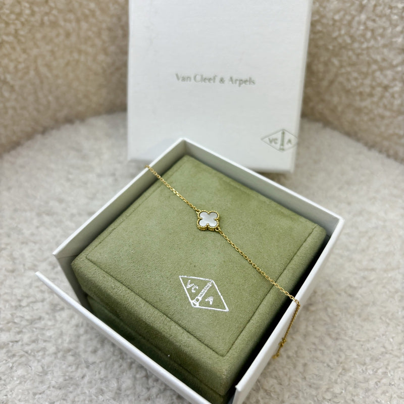 Van Cleef Arpels VCA Sweet Alhambra Bracelet with MOP in 18K Yellow Gold