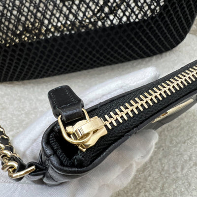 Chanel 25S Clutch on Chain in Black Mesh and LGHW (Model: AP4572)