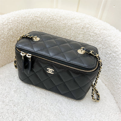 Chanel 22S / 23P Small Vanity in Black Caviar and LGHW