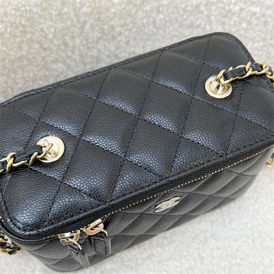 Chanel 22S / 23P Small Vanity in Black Caviar and LGHW