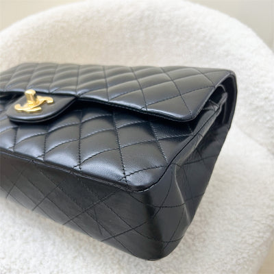 Chanel Medium Classic Flap CF in Black Lambskin and 24K GHW