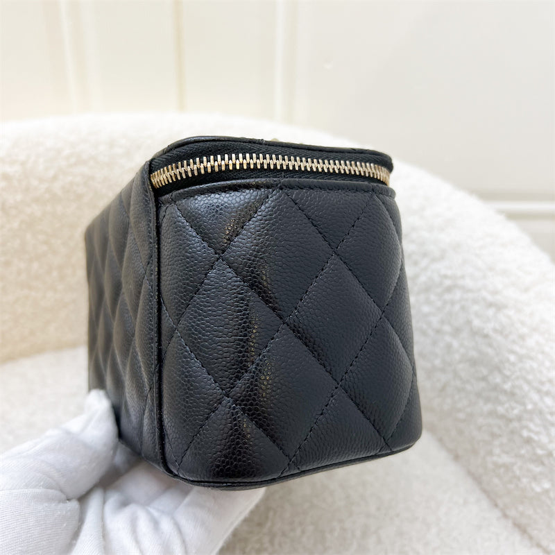 Chanel 22S / 23P Small Vanity in Black Caviar and LGHW