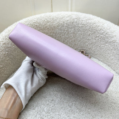 Chanel 31 Nano Shopping Bag in Lilac Shiny Calfskin and LGHW (Model: AP3656)