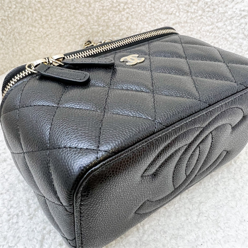 Chanel 22S / 23P Small Vanity in Black Caviar and LGHW