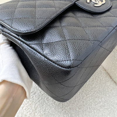 Chanel Jumbo Classic Flap DF in Black Caviar and SHW