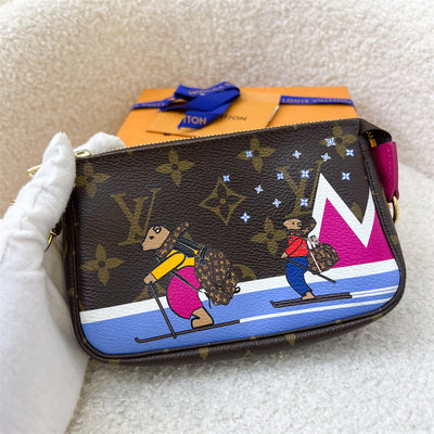 LV Mini Pochette Accessoires in Christmas Animation Monogram Canvas (Alps)