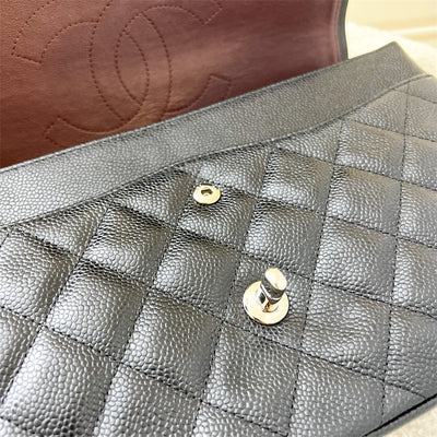 Chanel Jumbo Classic Flap DF in Black Caviar and SHW