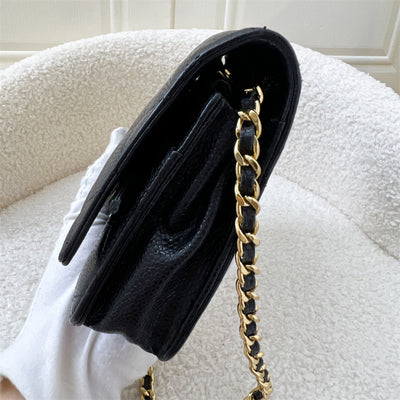 Chanel Classic Wallet on Chain WOC in Black Caviar and GHW