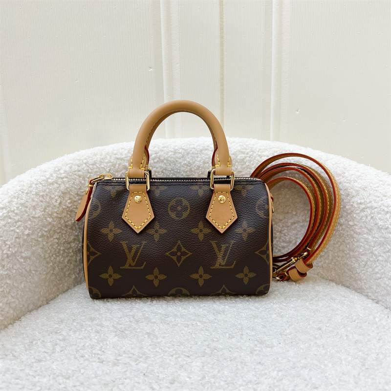 LV Nano Speedy in Monogram Canvas and GHW