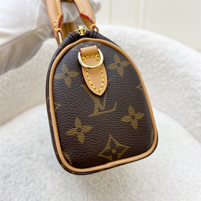 LV Nano Speedy in Monogram Canvas and GHW