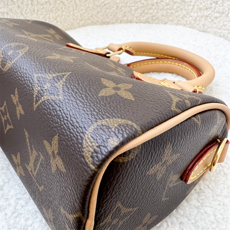 LV Nano Speedy in Monogram Canvas and GHW