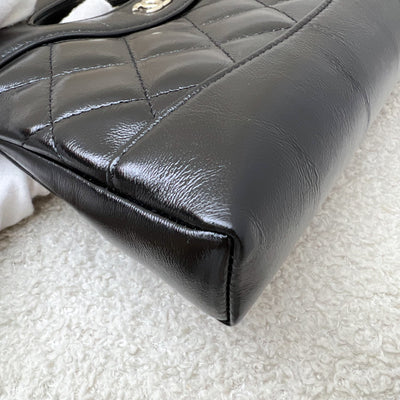 Chanel 31 Nano Shopping Bag in 25P Black Shiny Calfskin and LGHW (Model: AP3656)