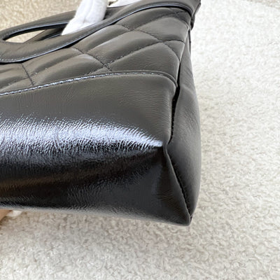Chanel 31 Nano Shopping Bag in 25P Black Shiny Calfskin and LGHW (Model: AP3656)