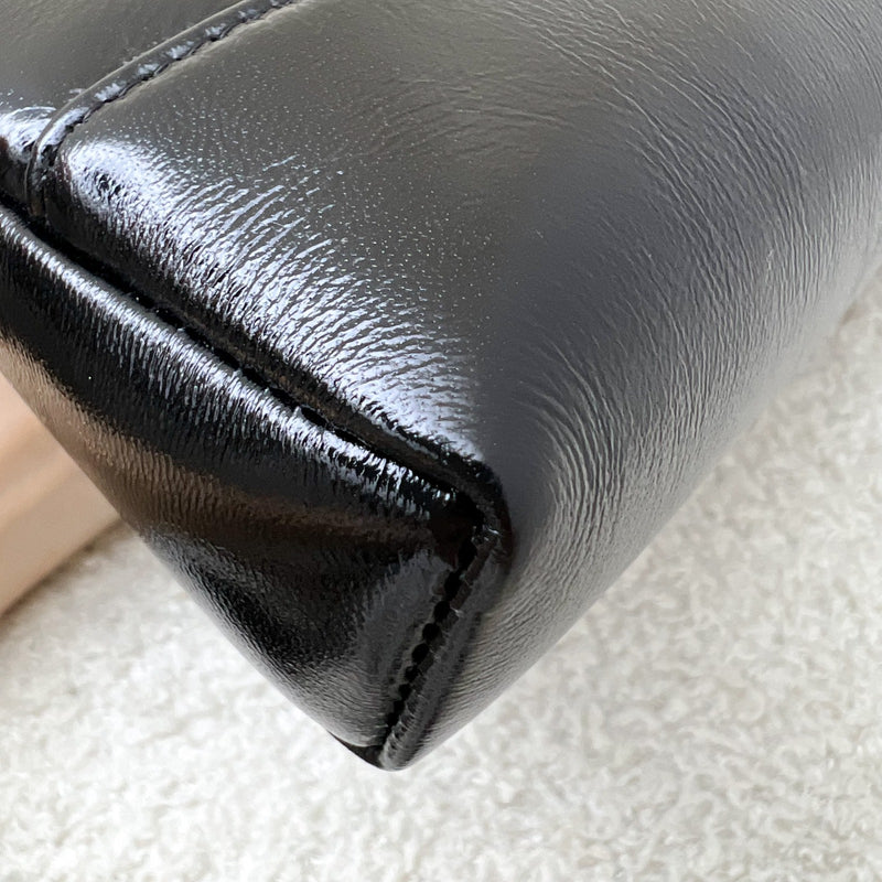 Chanel 31 Nano Shopping Bag in 25P Black Shiny Calfskin and LGHW (Model: AP3656)