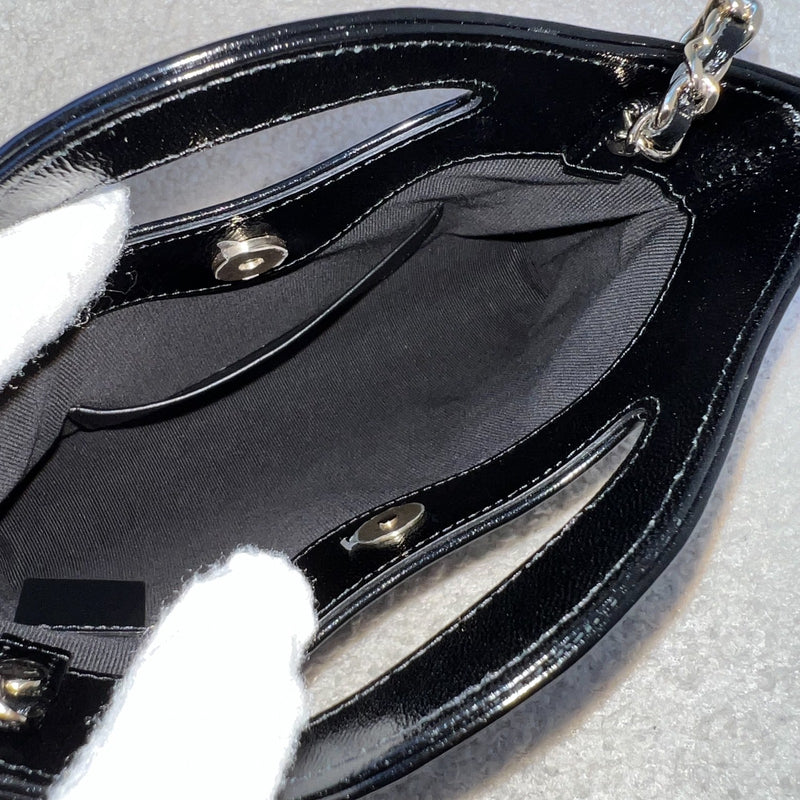 Chanel 31 Nano Shopping Bag in 25P Black Shiny Calfskin and LGHW (Model: AP3656)
