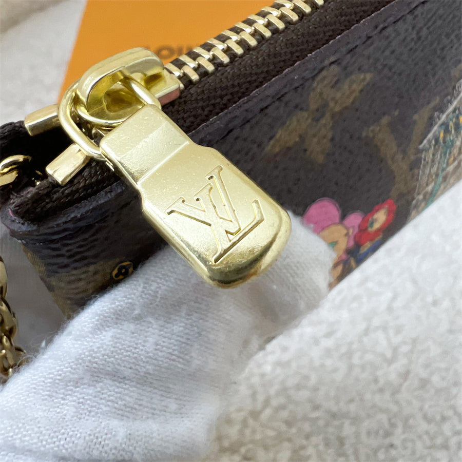 Louis Vuitton Limited Edition Monogram Canvas Christmas Animation Paris  Pochette Cles Key Pouch - Yoogi's Closet