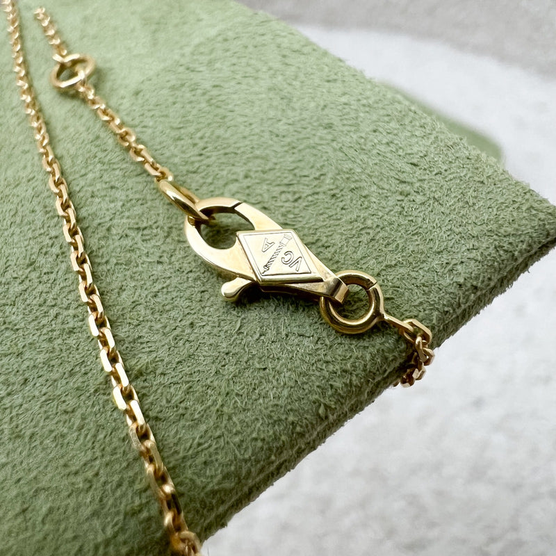 Van Cleef & Arpels VCA Sweet Alhambra Butterfly Pendant with Mother of Pearl MOP in 18K Yellow Gold