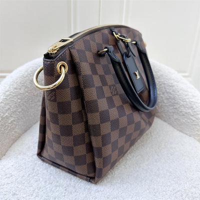 LV Odeon Tote PM Black in Damier Ebene Canvas and GHW