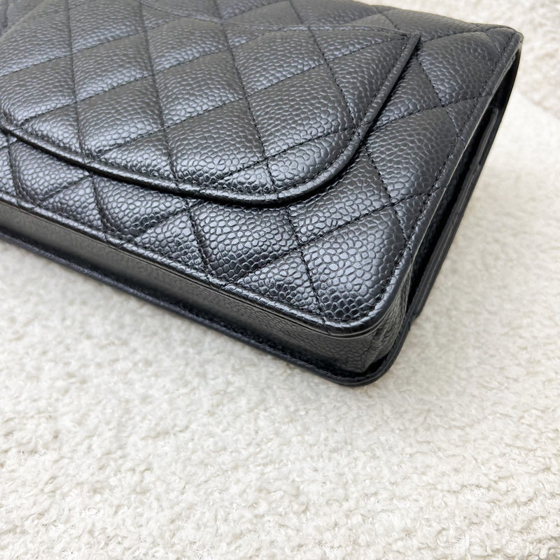 Chanel Classic Wallet on Chain WOC in Black Caviar and GHW