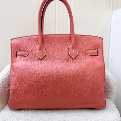 Hermes Birkin 30 in Crevette Taurillon Clemence Leather and PHW