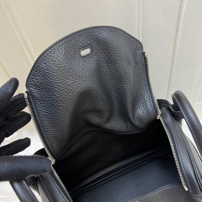 Hermes Lindy 30 in Noir Black Clemence Leather and PHW