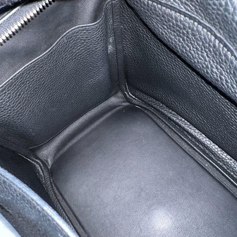 Hermes Lindy 30 in Noir Black Clemence Leather and PHW