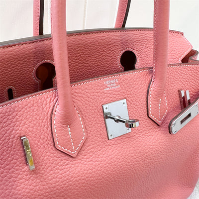 Hermes Birkin 30 in Crevette Taurillon Clemence Leather and PHW