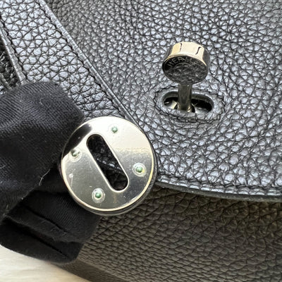 Hermes Lindy 30 in Noir Black Clemence Leather and PHW