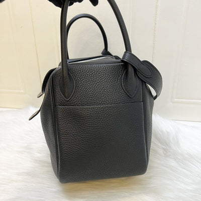Hermes Lindy 30 in Noir Black Clemence Leather and PHW