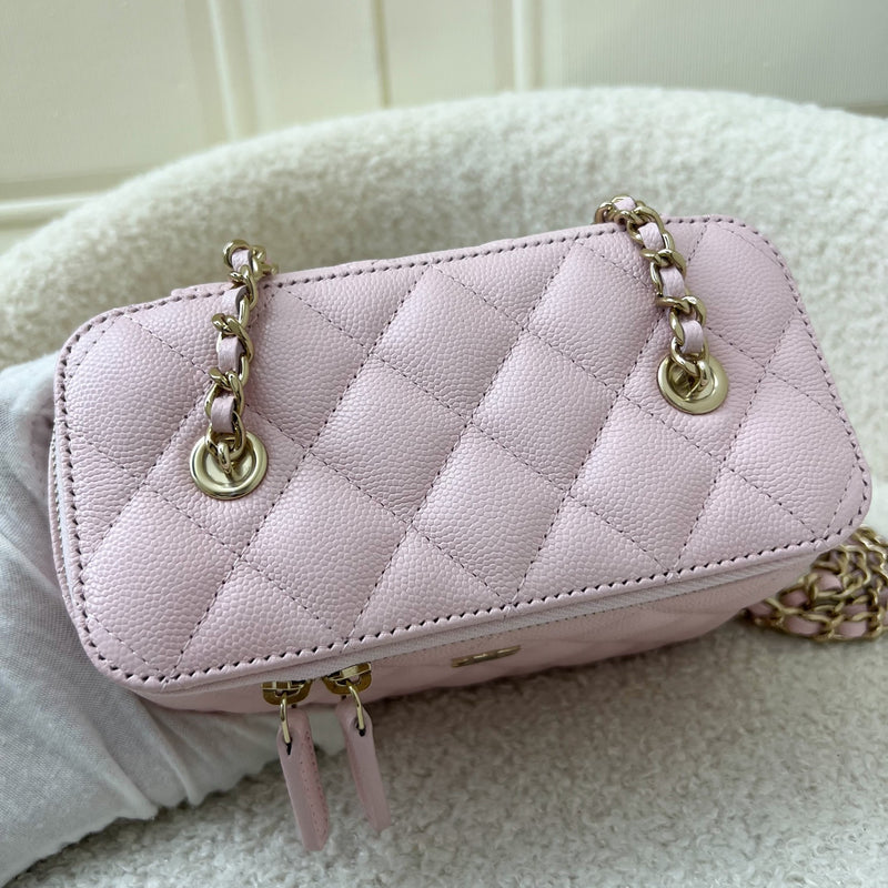 Chanel 22S Small Vanity in Pink Caviar and LGHW