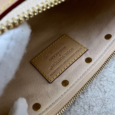 LV Louis Vuitton x Takashi Murakami Pochette Accessoires in Multicolore Blanc Monogram Canvas and GHW (Model: M13404)
