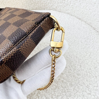 LV Mini Pochette Accessoires in Damier Ebene Canvas GHW