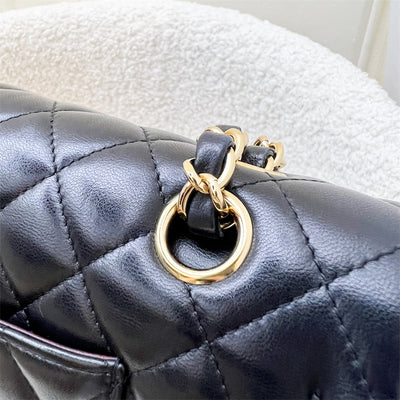 Chanel Medium Classic Flap CF in Black Lambskin and GHW