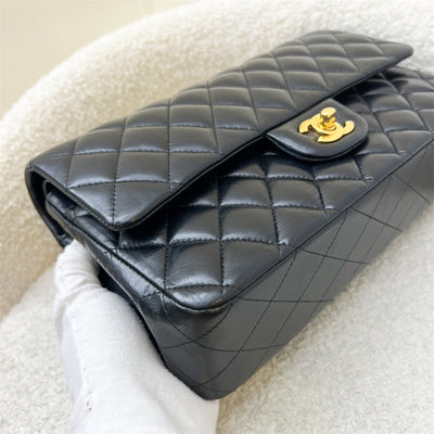 Chanel Medium Classic Flap CF in Black Lambskin and GHW