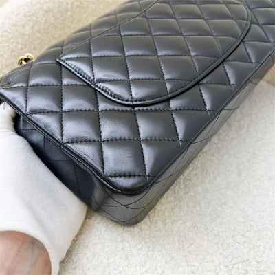 Chanel Medium Classic Flap CF in Black Lambskin and GHW