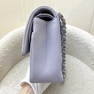 Chanel Medium Classic Flap CF in 21K Lilac Caviar and SHW (Model: A01112)