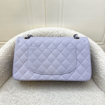 Chanel Medium Classic Flap CF in 21K Lilac Caviar and SHW (Model: A01112)